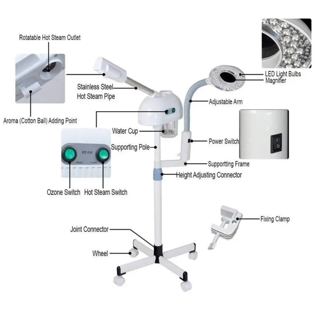 Face steamer with Magnifying Glass - Image 5
